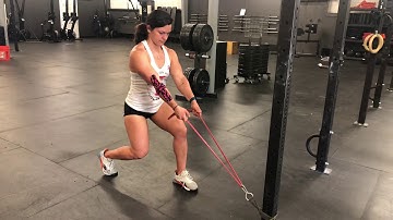 Split Stance Banded Row
