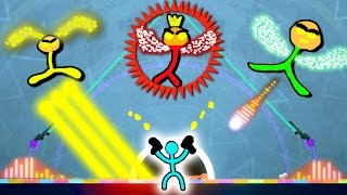 SI E' TRASFORMATO IN UN BOSS IMMORTALE?! | StickFights #4 screenshot 2