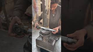 Hydraulic Jack Rod Bend Repairing  #engineering #hydraulic