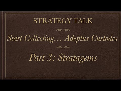 Start Collecting... Adeptus Custodes Part 3: Stratagems | Best Custodes Stratagems Review & Ranking