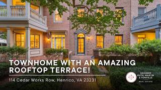 114 Cedar Works Row: Townhome with RVA Skyline Views