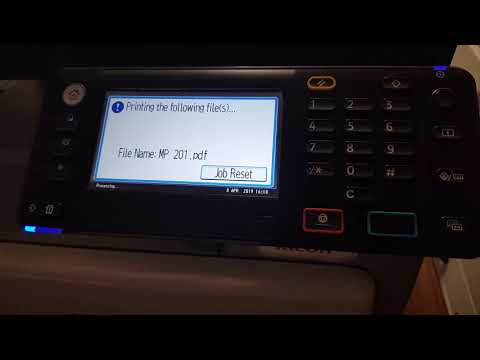 Printing From USB Ricoh MP 301 And MP C305