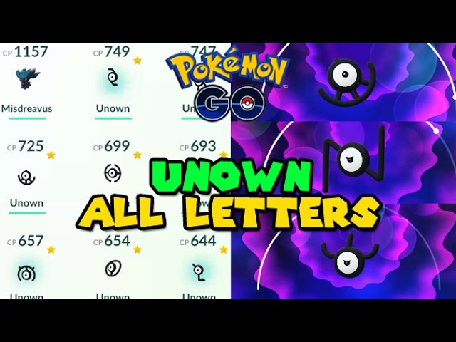 HOW EASILY CAN YOU CATCH EVERY LETTER OF UNOWN (IN EVERY GAME)? 