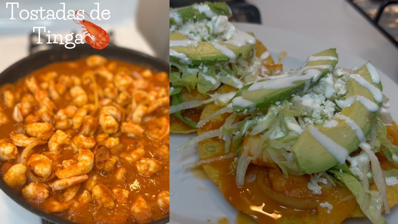 Tinga de CAMARONES 😍 *receta TIPICA MEXICANA!* - YouTube