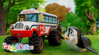 Ambulance Rescue | Animals Need Help | Nursery Rhymes - GiggleBellies
