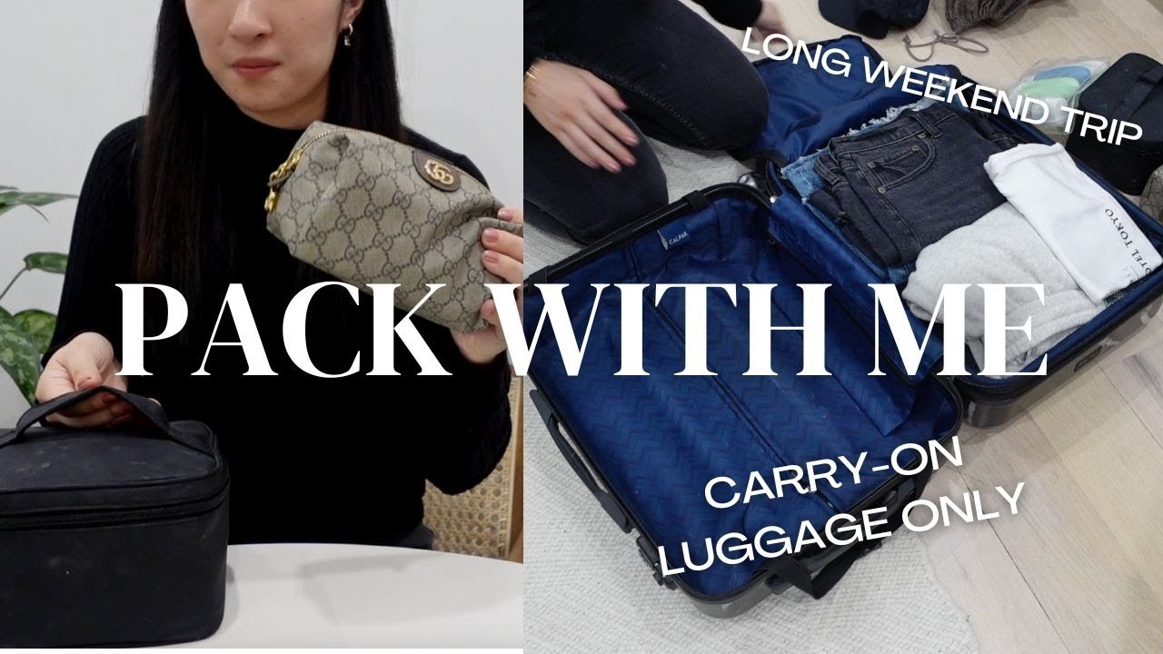 Whats in my CARRY ON LUGGAGE  Travel Essentials  Pack with Me for a Bachelorette Trip
