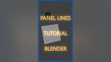 BLENDER TUTORIAL NON DESTRUCTIVE PANEL LINES  #subscribe #tutorial  #shorts #blender3d