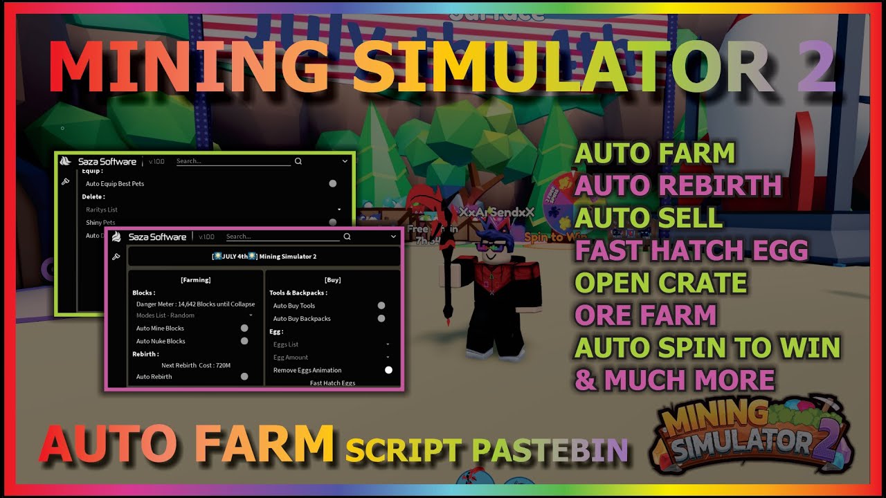 Block Miner Simulator: Auto Hatch, Auto Farm & More Scripts