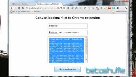How to Convert JavaScript Bookmarklet into a Chrome Extension Easily?
