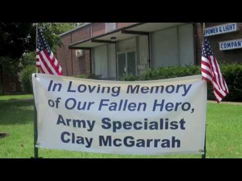 In Memory of Army Spec. Clayton McGarrah, 20 years...