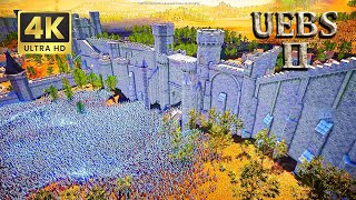 Star Wars Jedi attack a castle occupied by LOTR Uruk orcs and trolls | UEBS 2