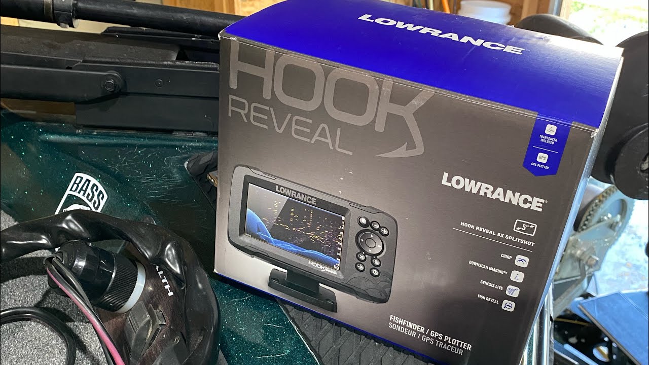 Lowrance Hook Reveal 5ss Installation #lowrancefishing #bassboats  #depthfinder 