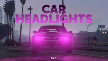 [ESX] | ESX Car Headlights Script – Custom Vehicle Lighting System | FiveM Script