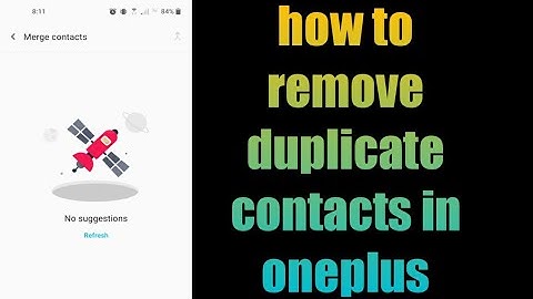 how to remove duplicate contacts in oneplus | merge contacts oneplus
