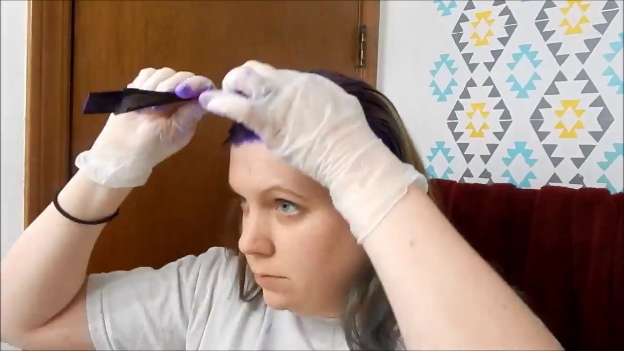 colour remover on blue hair