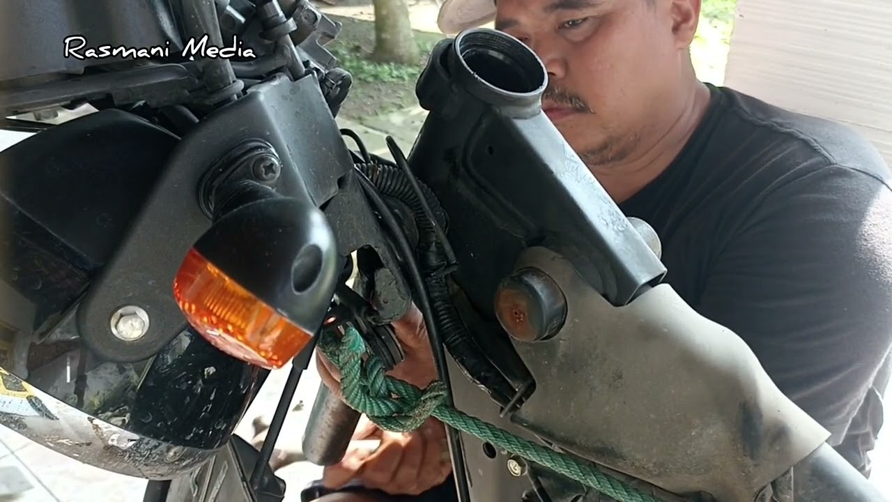 Ganti komstir bambu Kawasaki W 175 TR