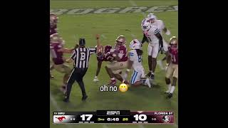 FSU gets the ball back after the ‘Tornado Kick’ 🤯