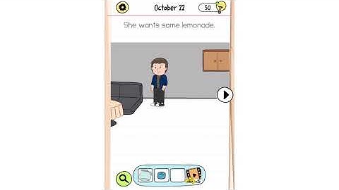 Brain Test All Star Daily Puzzle October 22 - She wants some lemonade