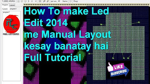 Pixel Led 3D Gate Programming maual  Layout making Step by Step and T1000s Connection