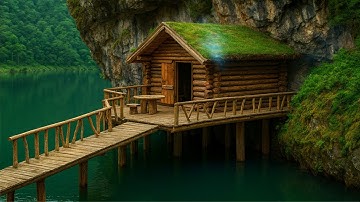 90 Days Bushcraft: Primitive Building, Cooking & Cliff Survival Skills @PrimitiveTechnologyIdea