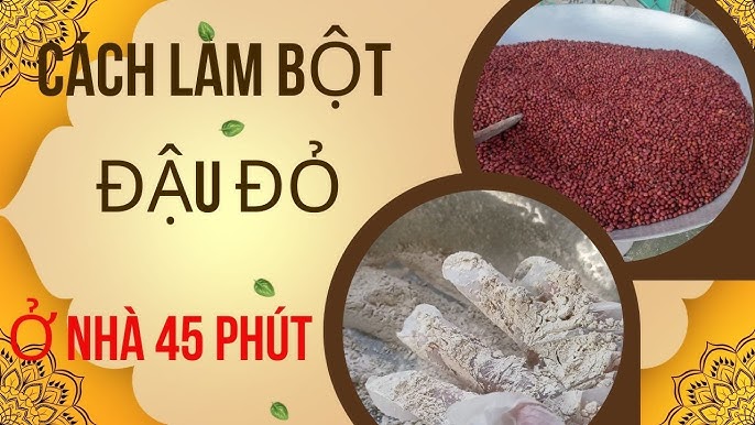 Hướng dẫn làm bột đậu đỏ đắp mặt và tắm trắng