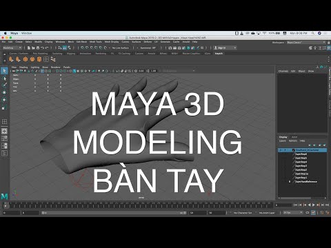 Maya 2019 Model bàn tay
