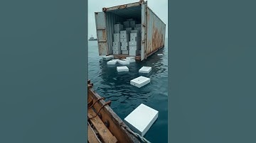 😱Why This Container Drop Down in Ocean ! #shorts #shortfeed