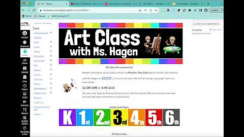 Canvas LMS for Elementary Art Teachers 2023