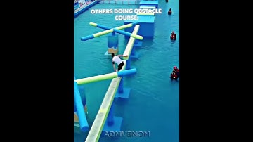 Fastest Obstacle Course Finish 🤯🥵 #edit #skulledit #obstaclecourse #coldestmoment