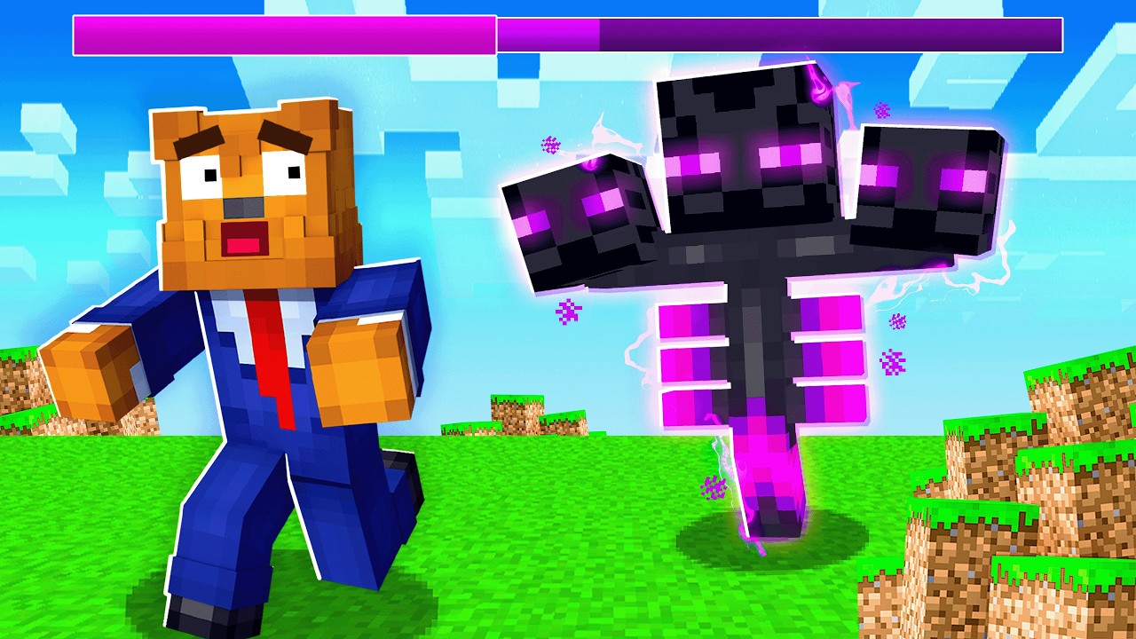 Fighting INSANE Bosses In Minecraft Skyblock
