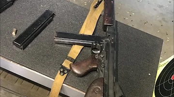 WWII Thompson SMG M1A1 M1 1928 stick mag magazine take down disassembly & reassembly walk though