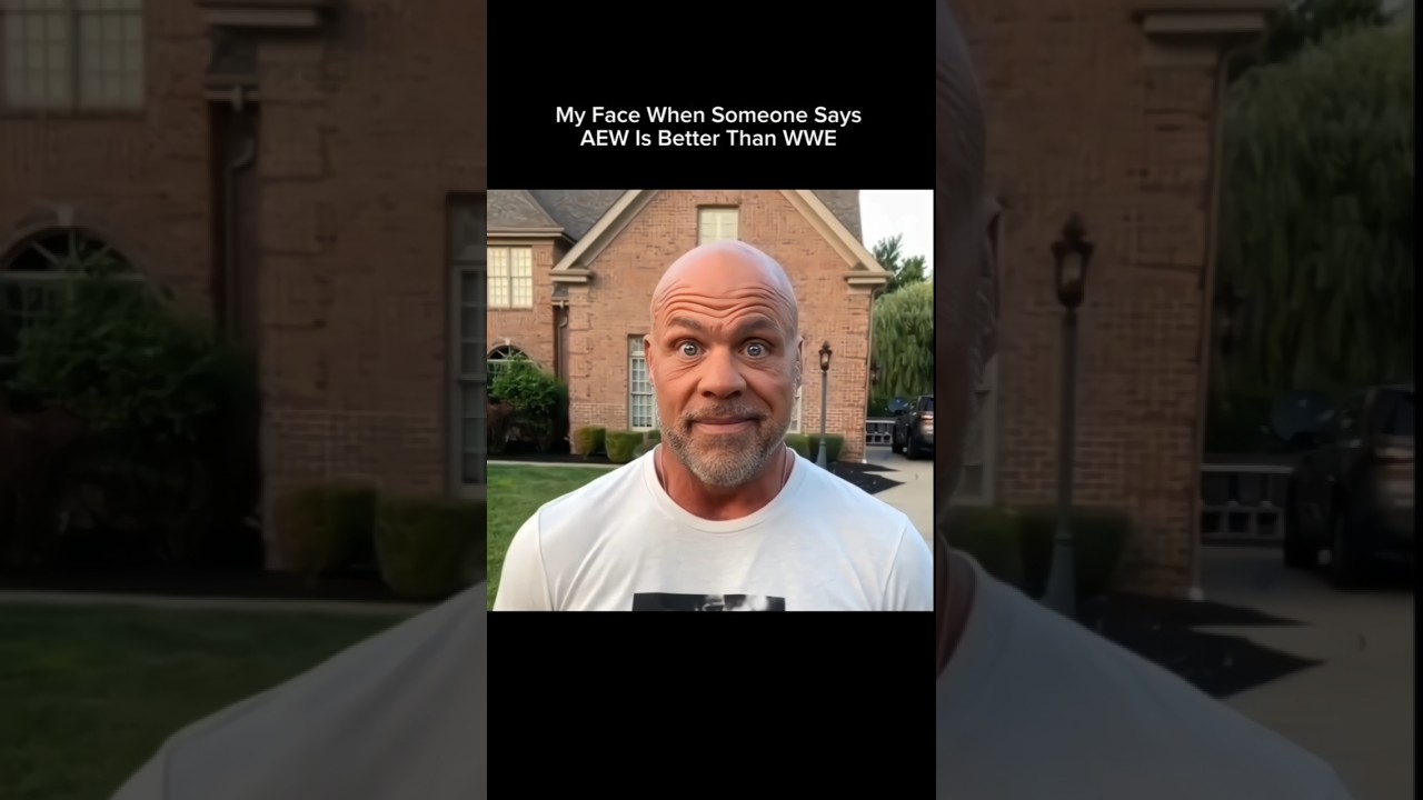 WWE Vs AEW! Kurt Angle Stare Meme