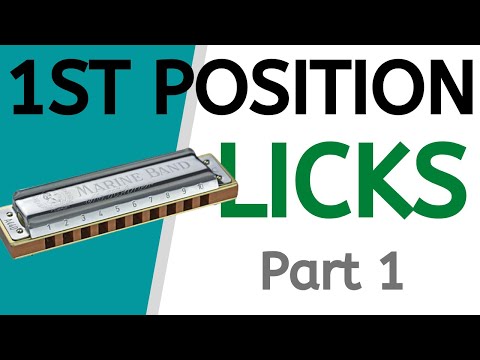 1st position blues harmonica licks (Part 1)