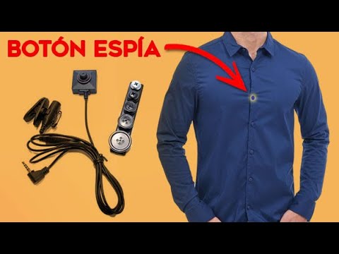 Botón con Mini Cámara Espía ideal para colocar en los ojales de las Camisas  o Chaquetas 