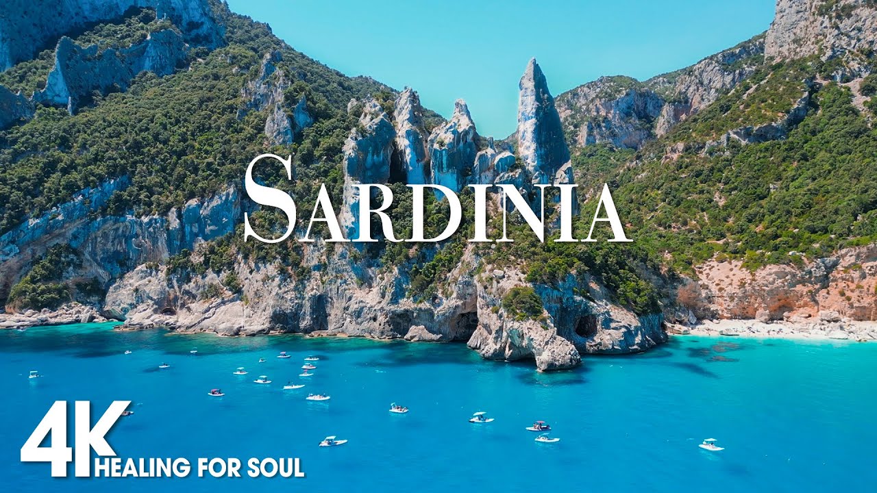 SARDINIA 4K - Scenic Relaxation Film with Calming Cinematic Music - Amazing Nature