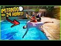 ELES ME IMITARAM 24H E CAÍRAM NA PISCINA!! [ REZENDE EVIL ]