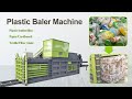 Plastic baler machine  pet bottlesplastic film baling press machine