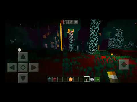 MCPE GLOWING WARPED AND CRIMSON STEM (DEV SHADER TEST)