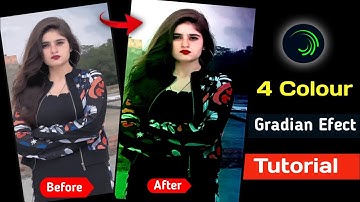 😍अब चार color Gradient इफेक्ट बानाओ | 4 Colour Gradient Effect Alite Motion | Video Color Grading