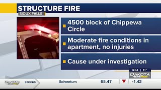 Crews respond to southwest Sioux Falls apartment fire
