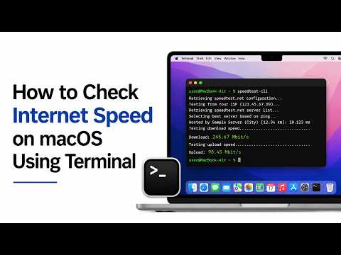 How to Check Internet Speed on macOS Using Terminal