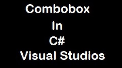 Loading values to a Combobox in C# Windows form Application