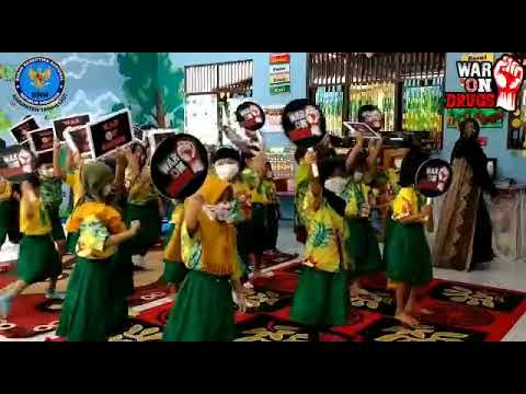 Anak-Anak TK Pembina Pelaihari Menyanyikan Lagu Mars BNN