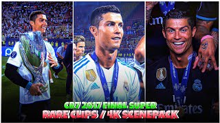 Cristiano Ronaldo Vs Man United 2017 / RARE CLIPS ● SCENEPACK 4K (With AE CC and TOPAZ)