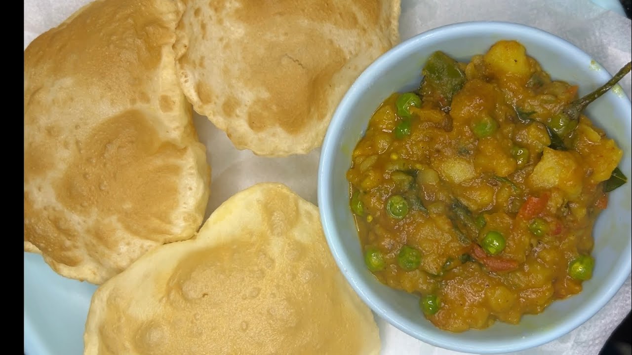 Puri bhaji recipe | how to make Aloo bhaji & puri | 