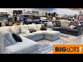 BIG LOTS SOFAS COUCHES ARMCHAIRS COFFEE TABLES FURNITURE SHOP WITH ME SHOPPING STORE WALK THROUGH