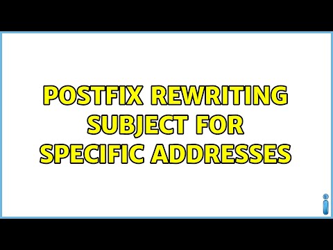 Postfix rewriting subject for specific addresses