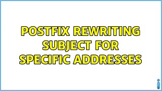 Postfix rewriting subject for specific addresses