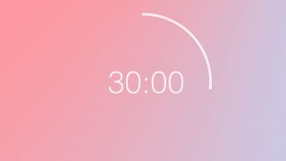 30 minute countdown timer - Pastel Color Wheel background