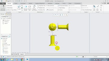 LOCK VIEW MOVEMENT | DRAFTING | CREO 2.0/3.0/5.0 | HOW TO MOVE PROJECTION VIEWS IN DRAFTING